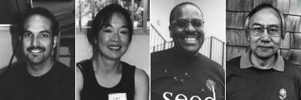 SEED staff members Hugo Mahabir, Lori Kuwabara, Odie Douglas and Manuel Penaloza